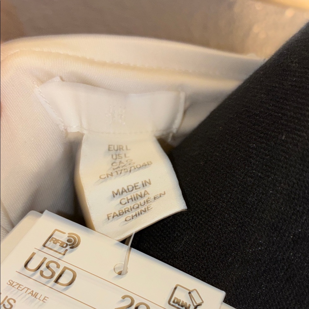 NWT H&M Cream Sequin Cape Jacket - Picture 3 of 7